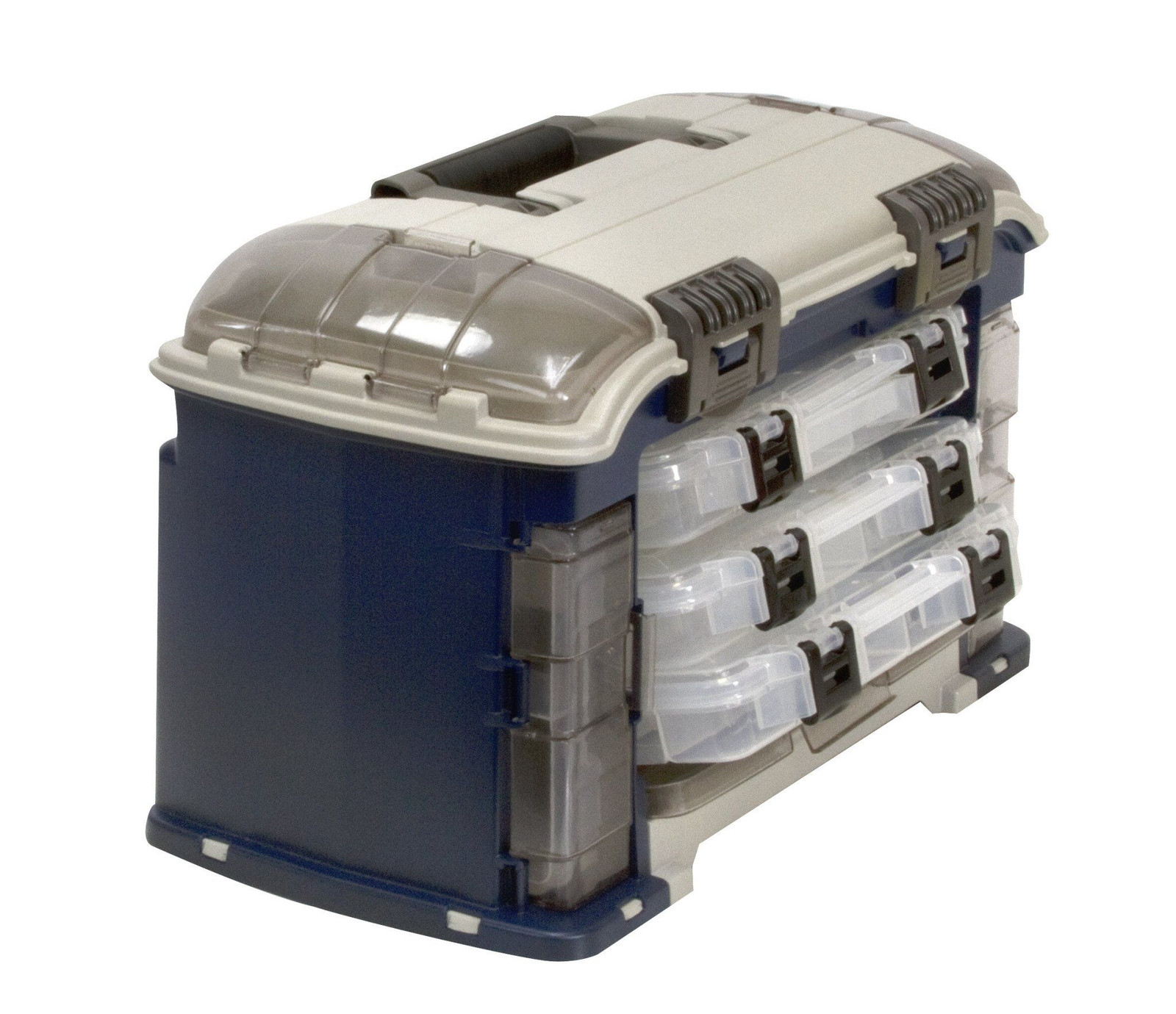 Plano Angled Tackle System with Three 3560 Stowaway Boxes, One Size, Multi