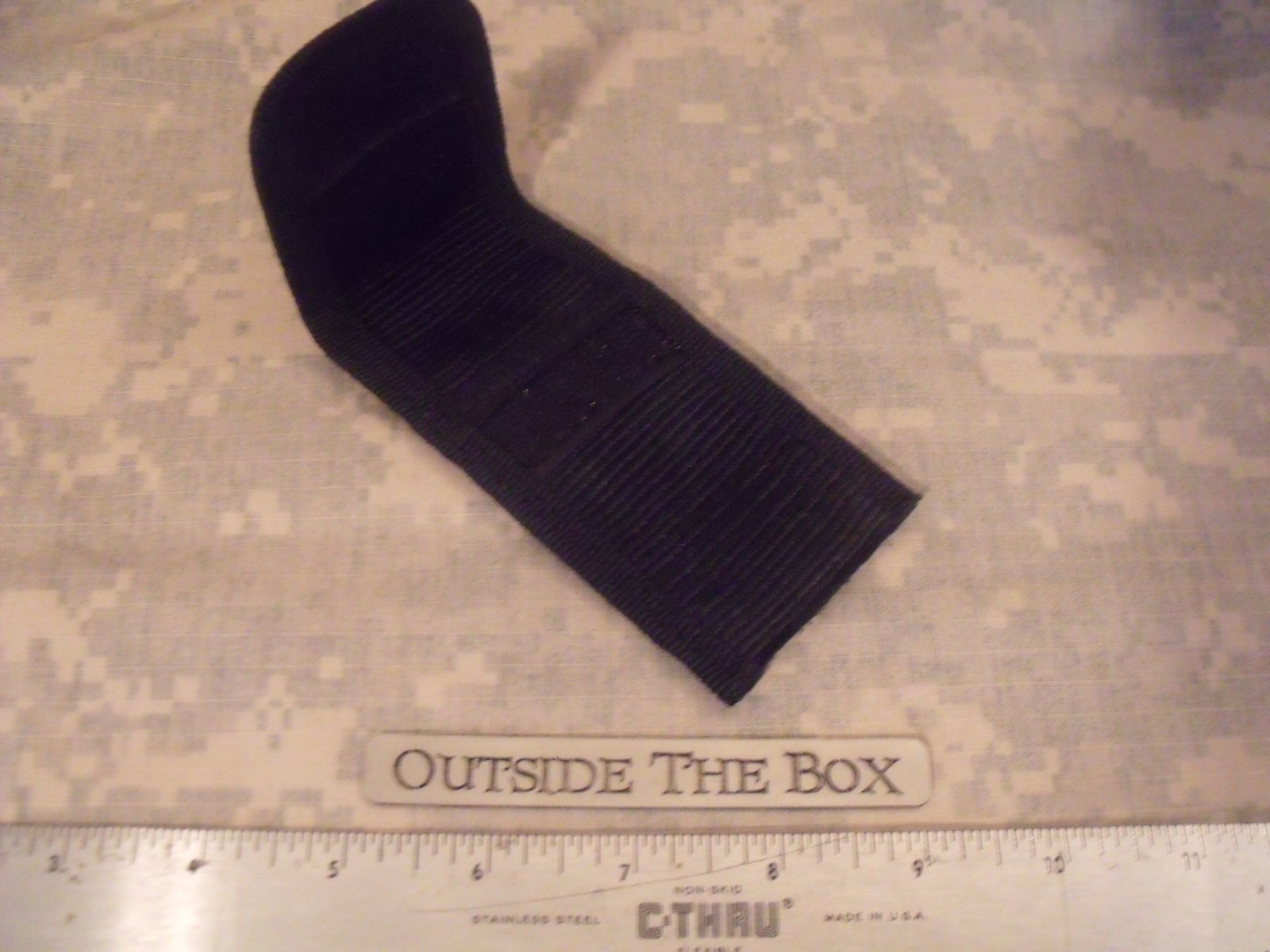 Emergency/Survival: Knife Pouch/Sheath – Black Nylon, Belt Carry 3.5″ Knife