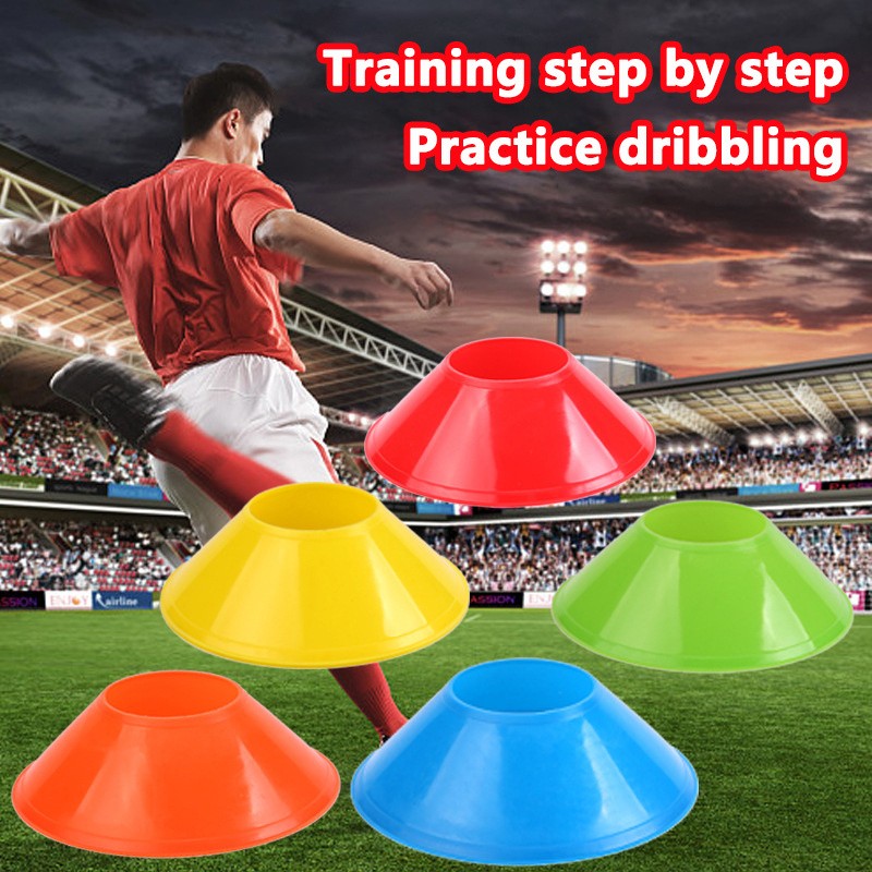 10pcs Cone Set Football Training Equipment For Kid Disc Cones Agility Exercise