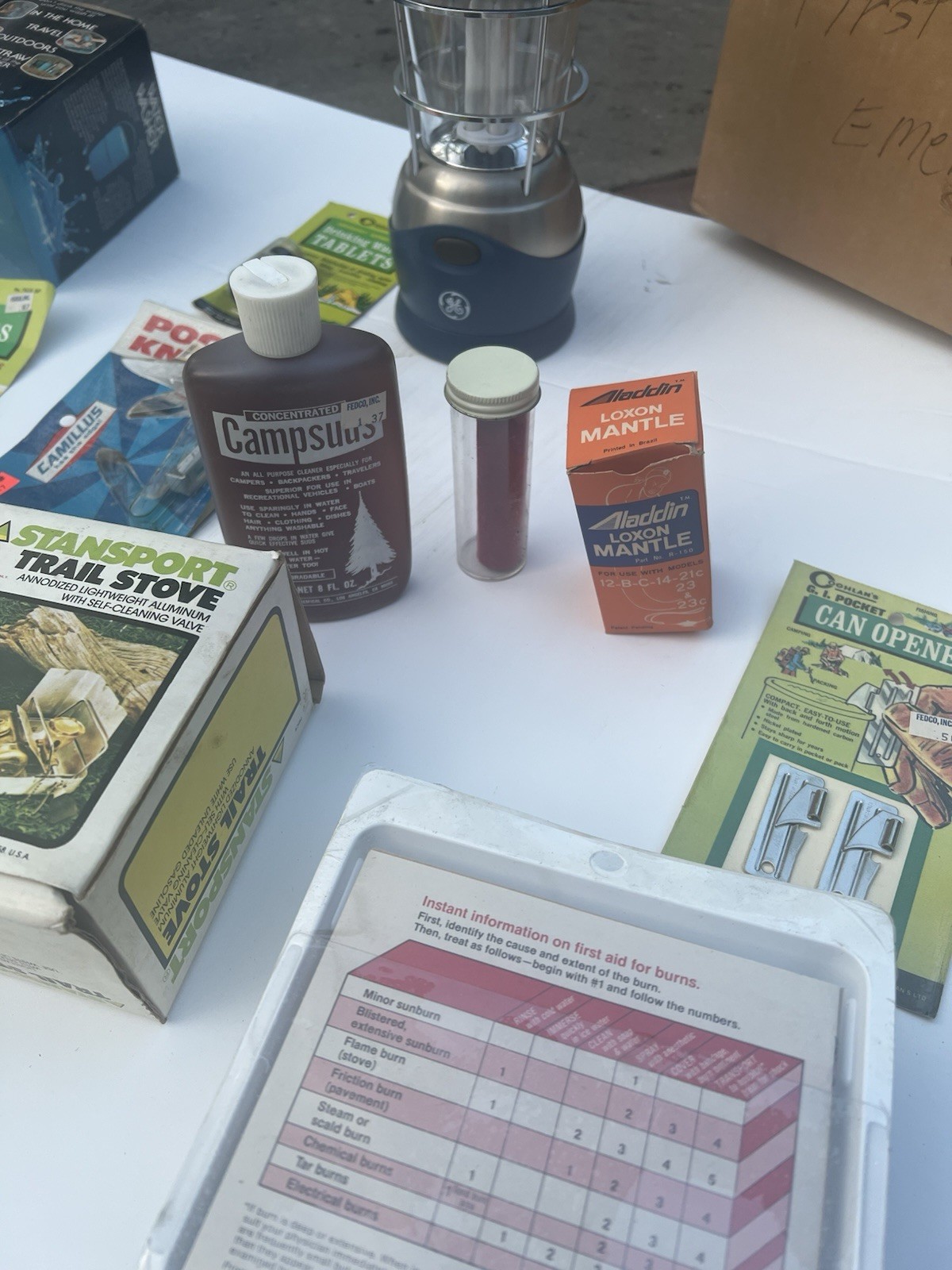 1970 Vintage Emergency Kit 25-Piece Set – Survival/First Aid Kit – $125 For All