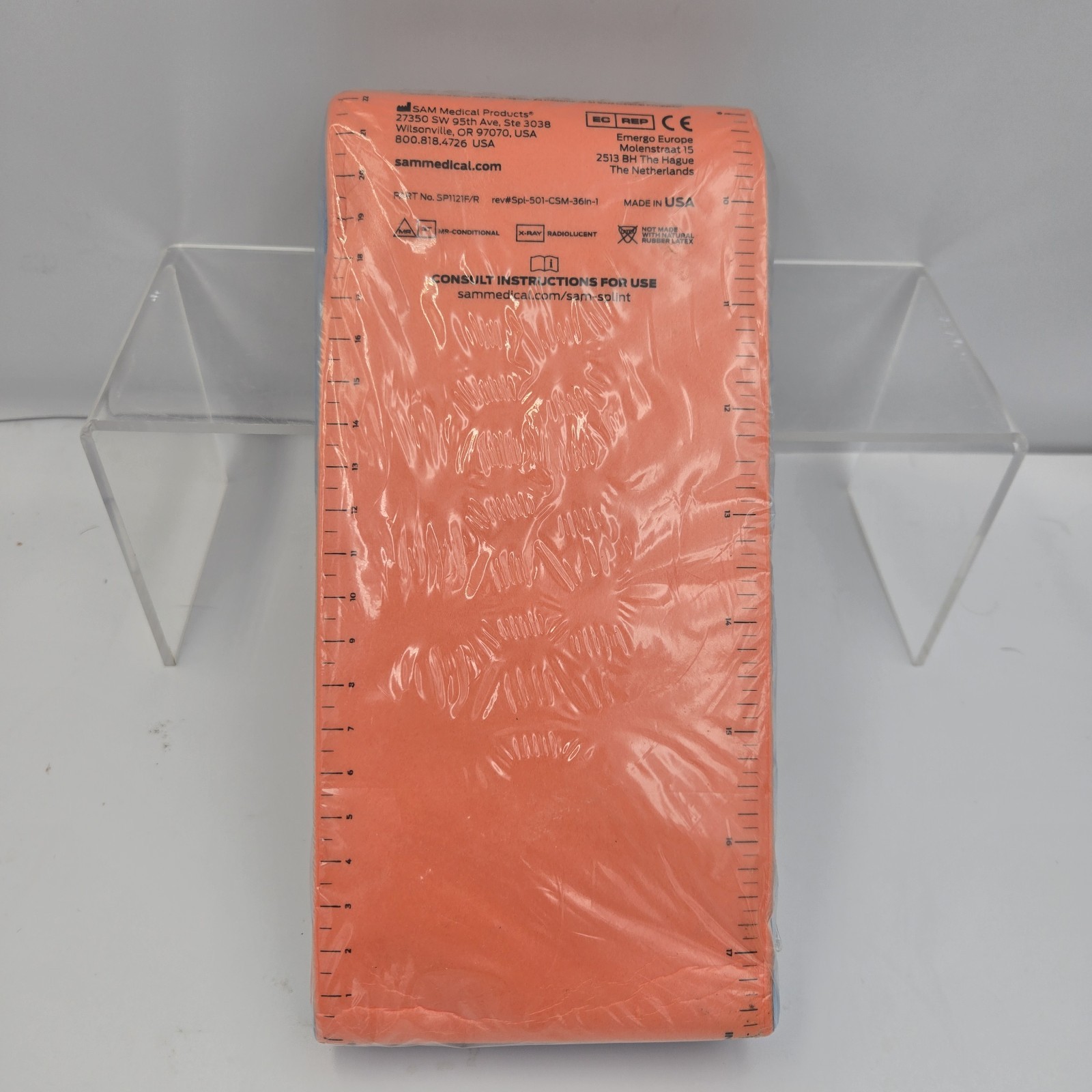 Sam Splint 36 Inch – Reusable Lightweight Waterproof Compact Versatile Med Kit