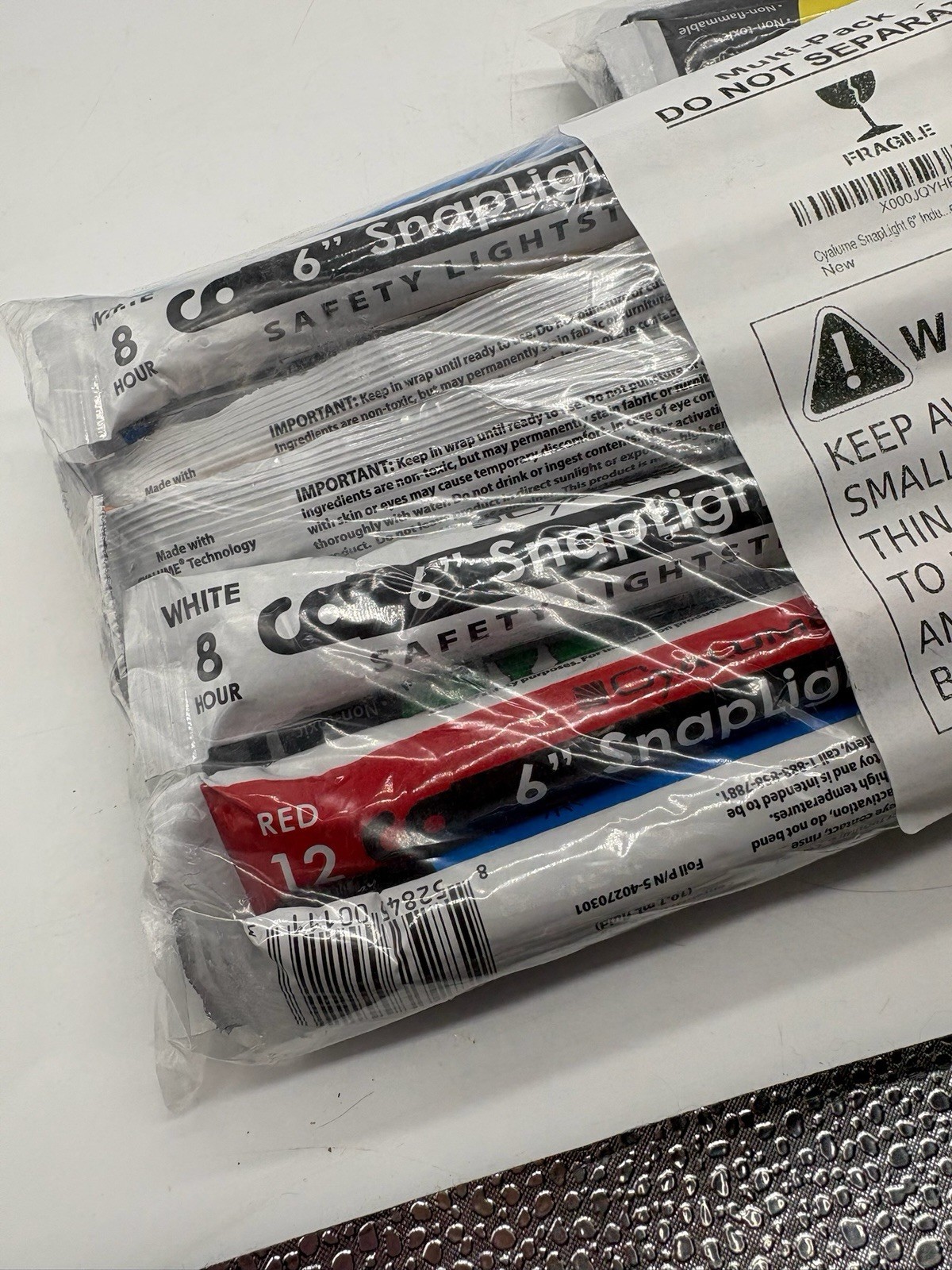 MULTI Pack 24 Red/Blue/Yellow/ GREEN + Cyalume Lightsticks Emergency Survival