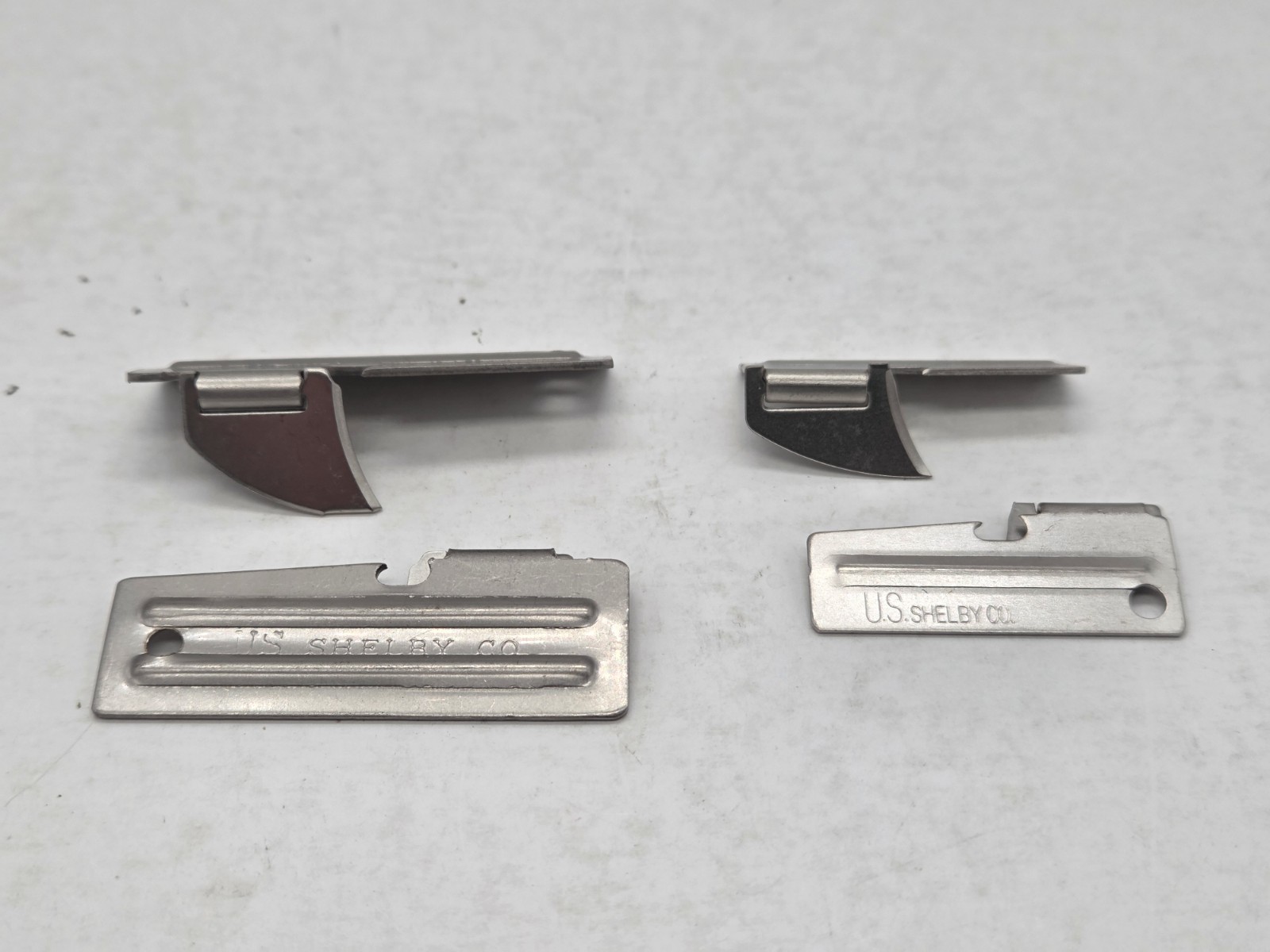 Original Military Issue P38 & P51 Can Openers US Shelby Co. Made In The USA 4 PC