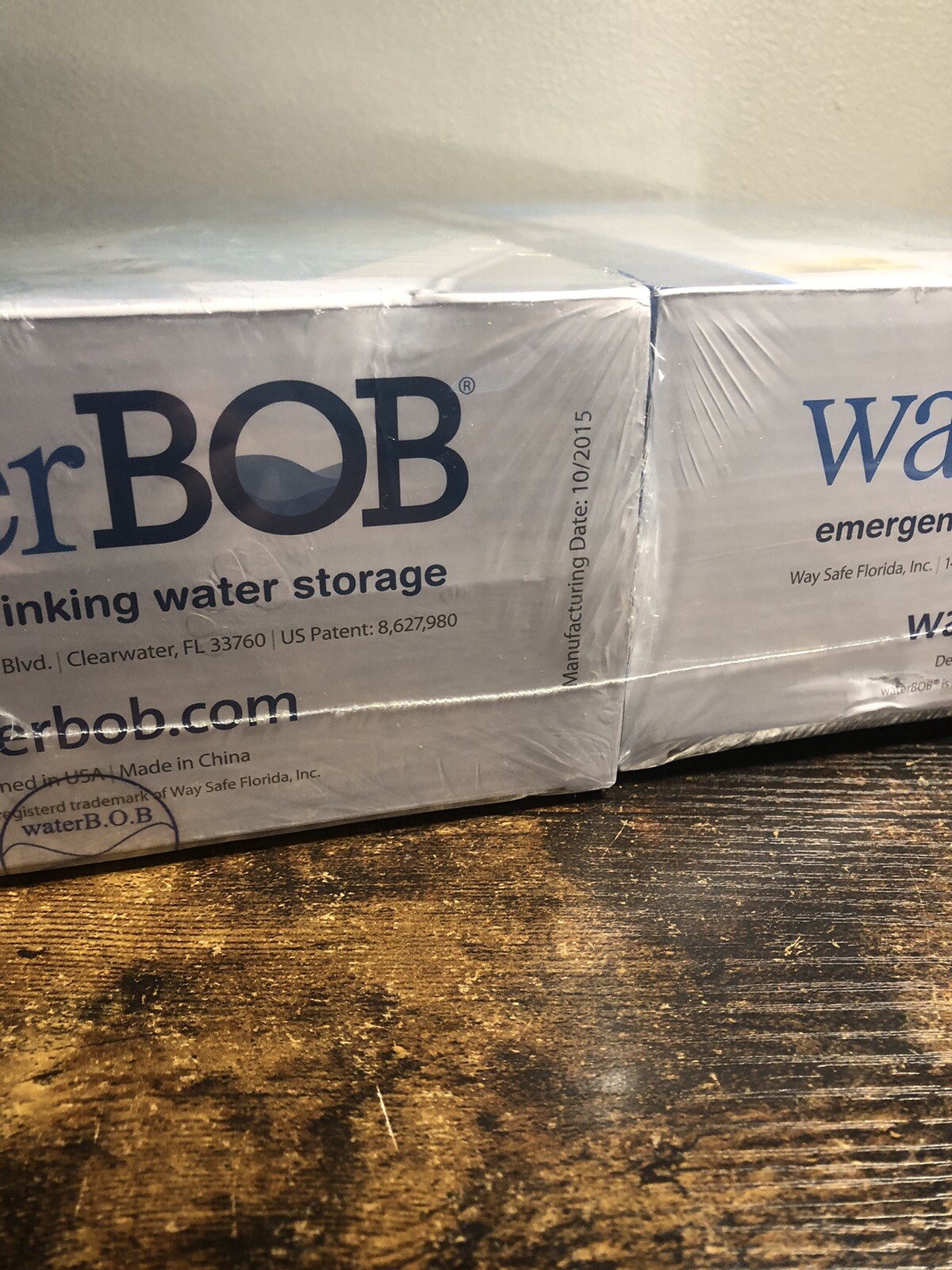 BOB Survival Emergency Drinking Fresh Water Storage 100-Gallons Kit SEALED Lot2