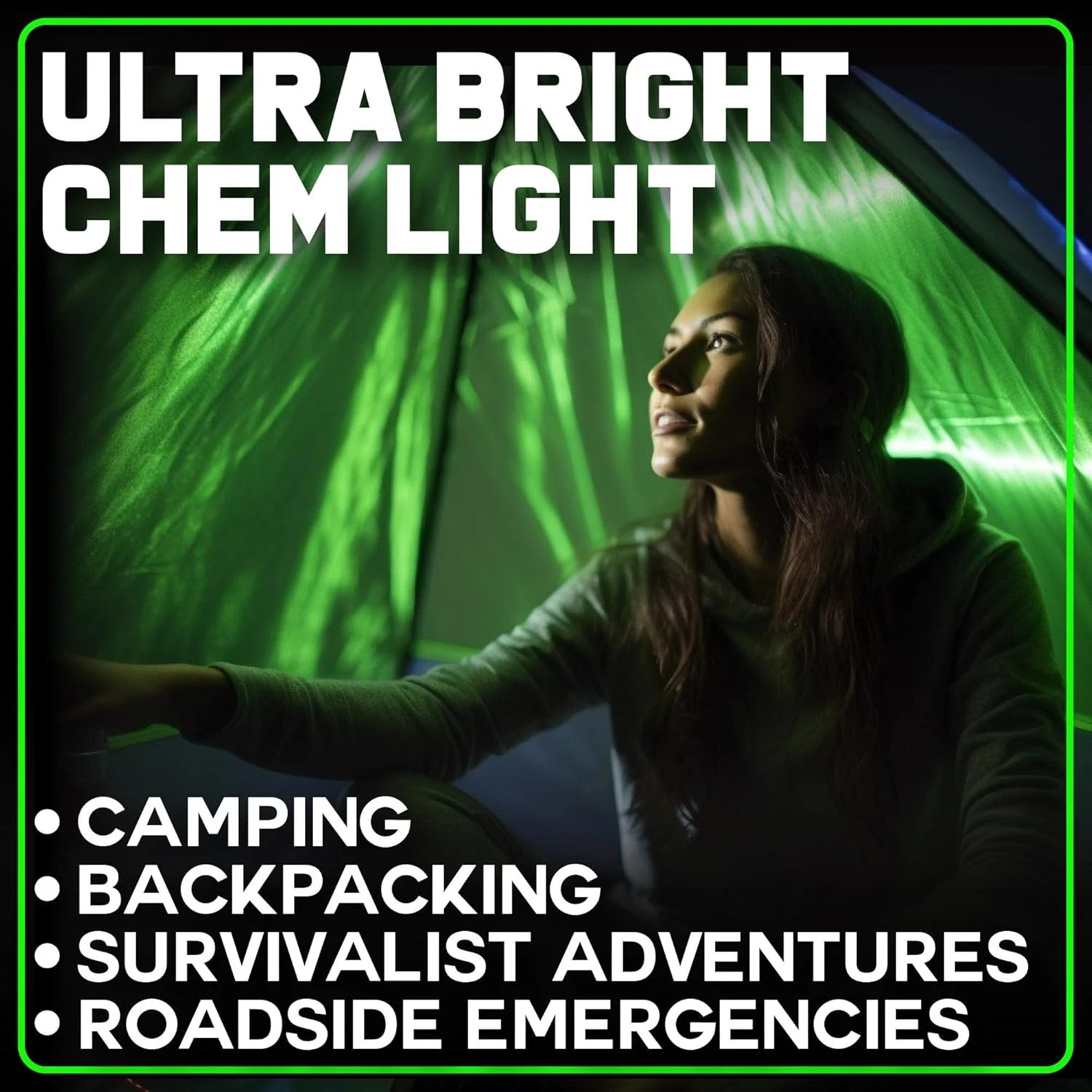 Emergency Glow Sticks – 12 Ultra Bright Individually Wrapped Military Grade Chem