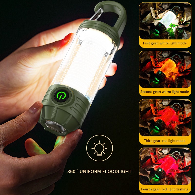 Outdoor Camping Essential Multi-Source Hook Mini Portable Camping Lamp