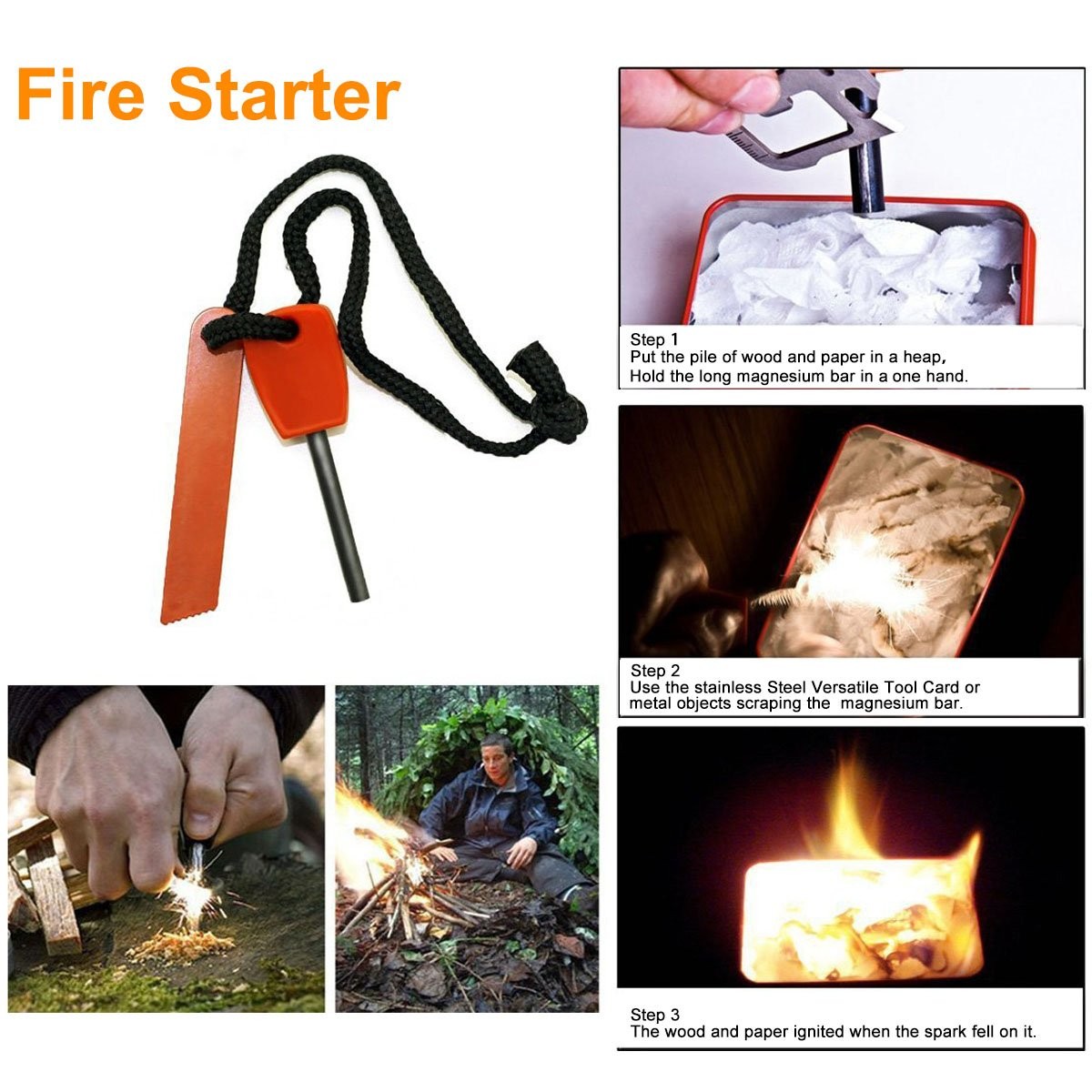 EMDMAK Survival Kit Outdoor Emergency Gear Kit for Camping Hiking Travelling …