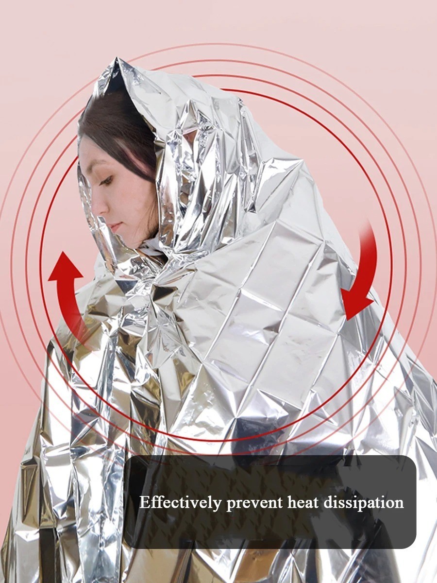 Emergency Mylar Thermal Blankets (Pack of 10), New, Free Shipping ! Large