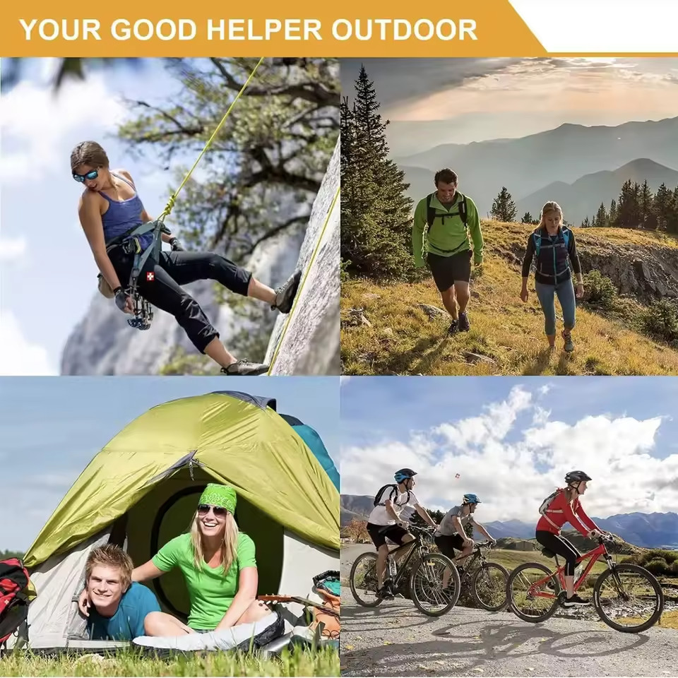 Camping Survival Kit – Outdoor Emergency Tool Set, First Aid & Self-Defense