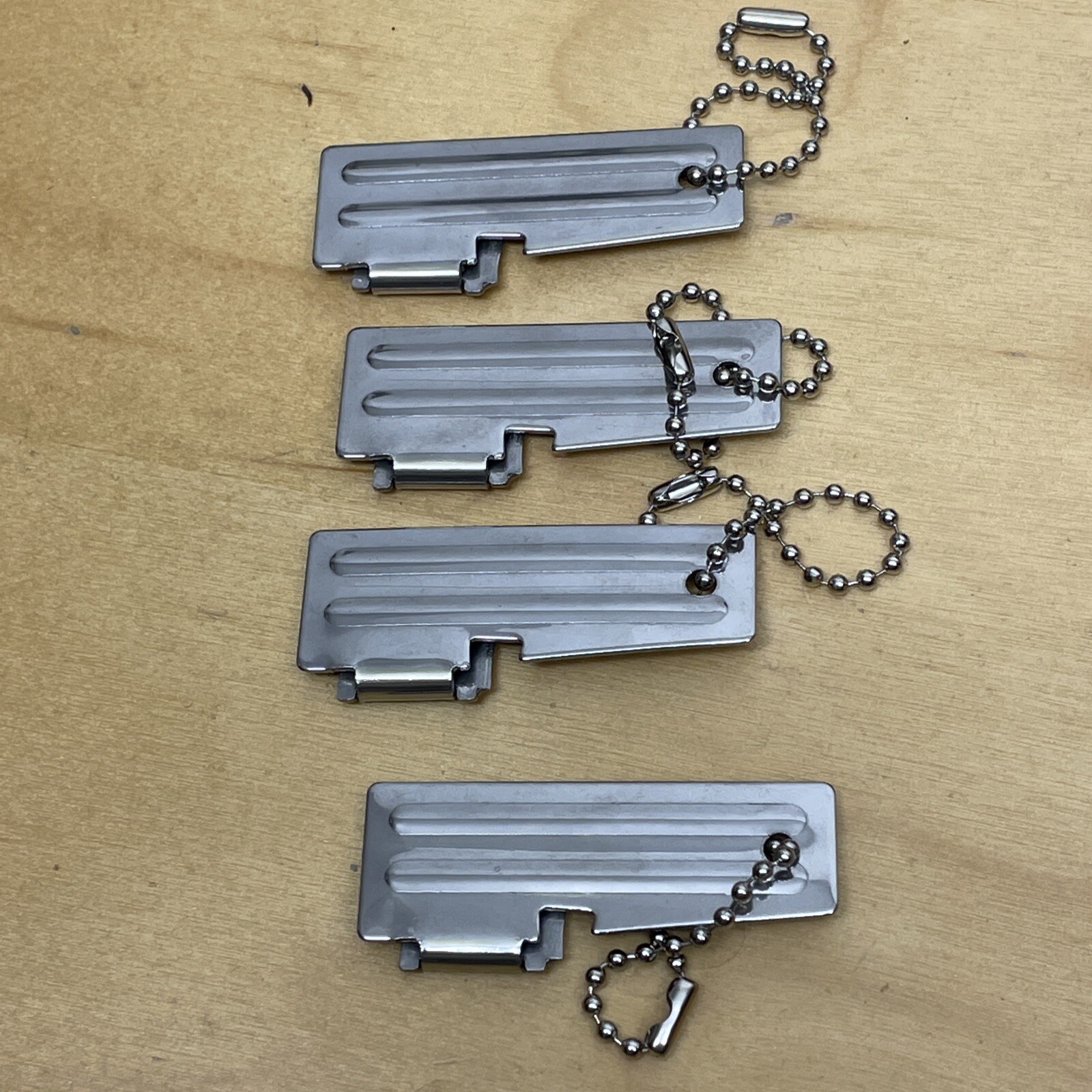 New Pack of 4 P38 Style Manual Can Openers Bug Out Get Home Bag Steel WW2 Penny