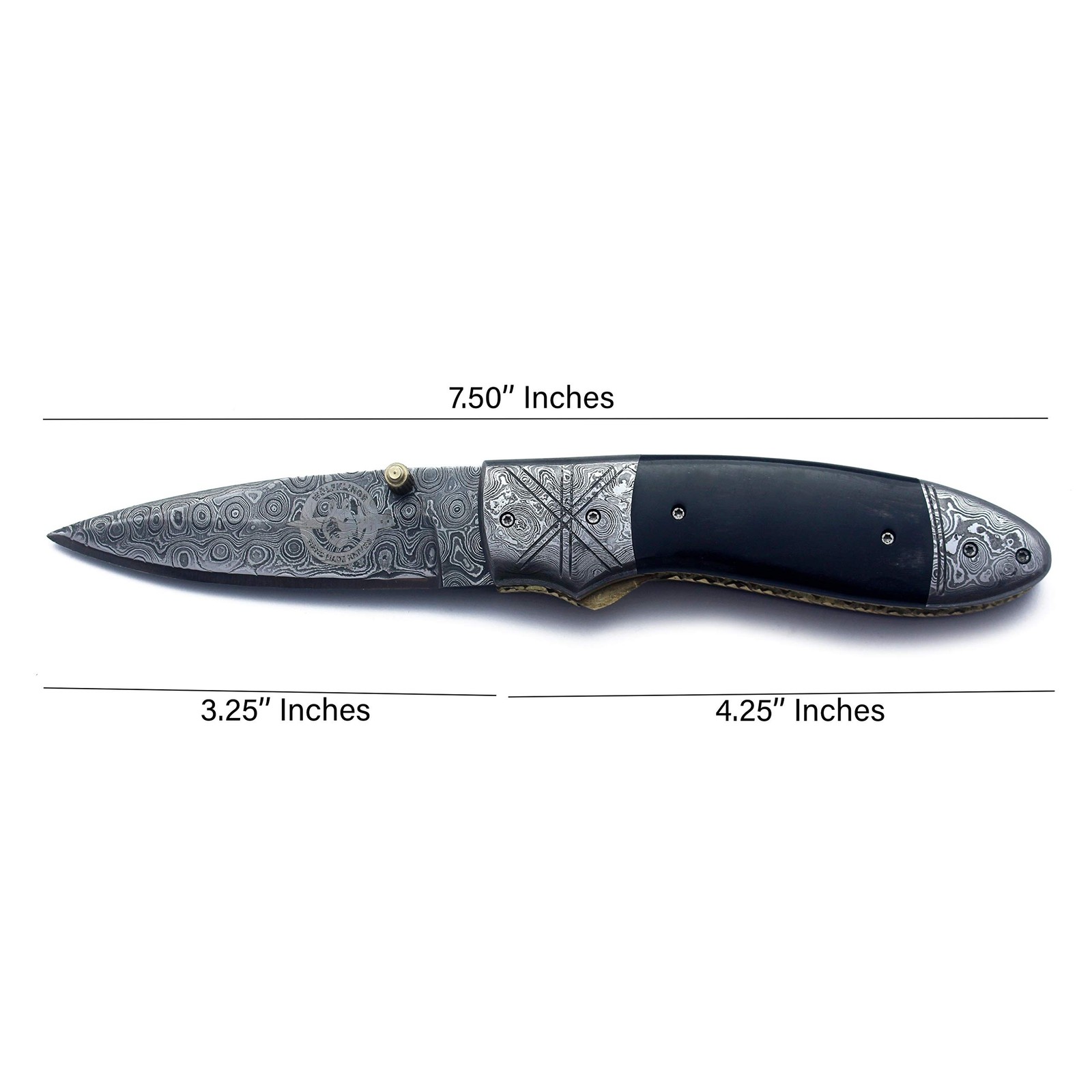 Damascus Folding Tactical Knife – Best Choice for EDC, Hunting, Survival,