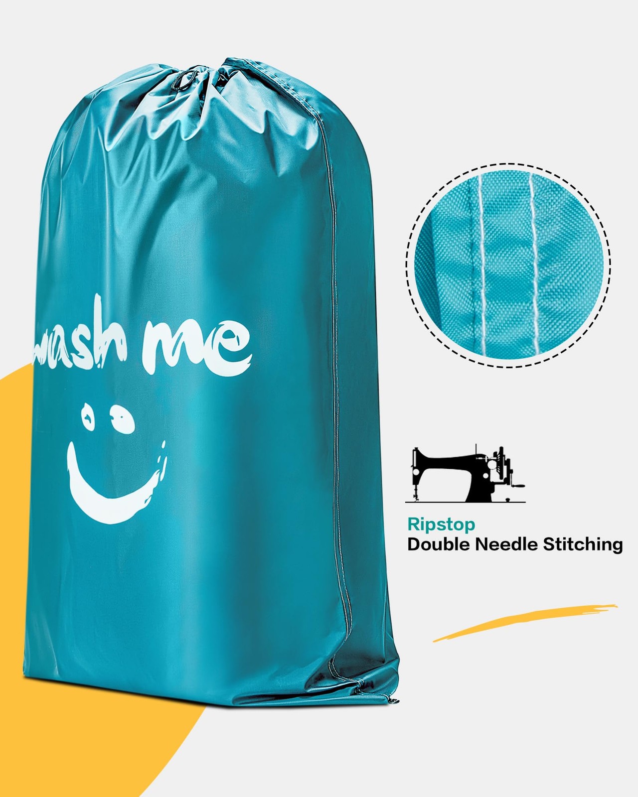 HOMEST 2 Pack XL Wash Me Travel Ⅰ- Me, (Ⅰ-Wash me)Gray & Sky Blue