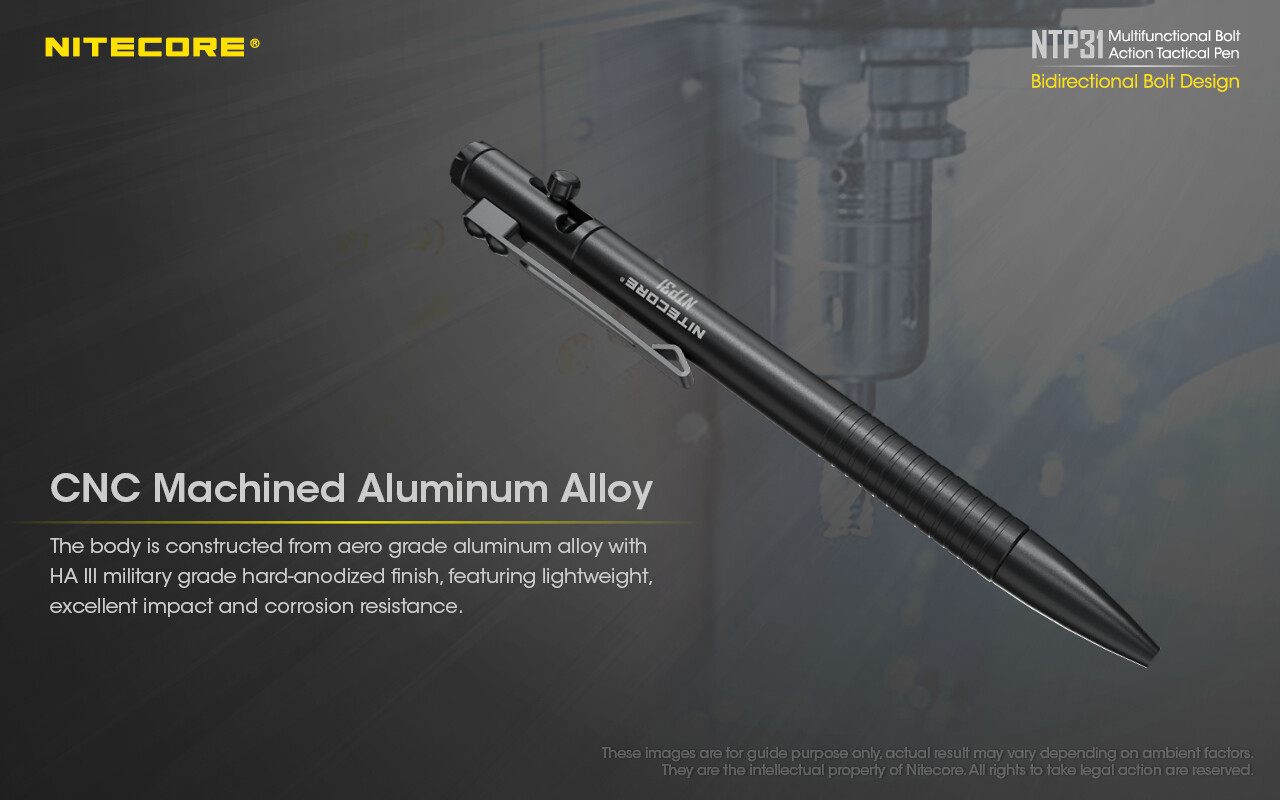 NITECORE NTP31 Bolt Action Tactical Pen