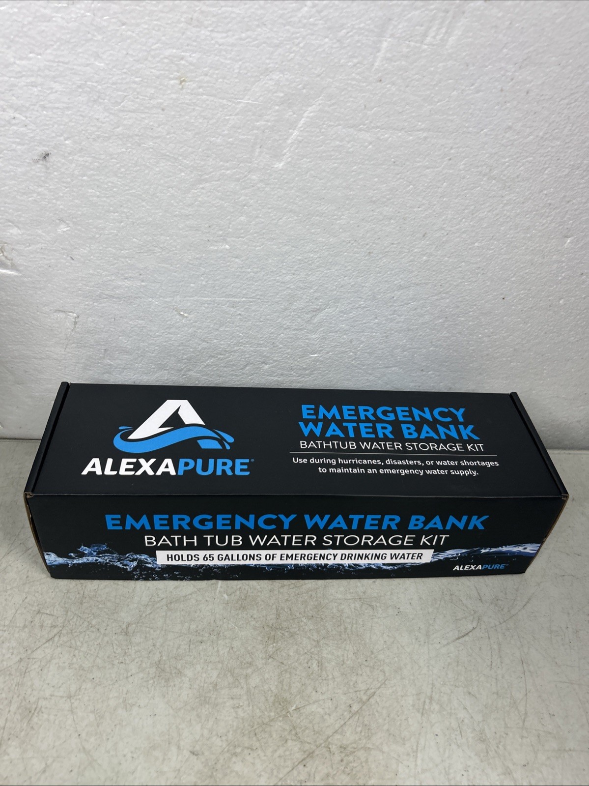 Alexapure Emergency Water Bank Storage With Pump, Heavy Duty 65-Gallon Alex Pure