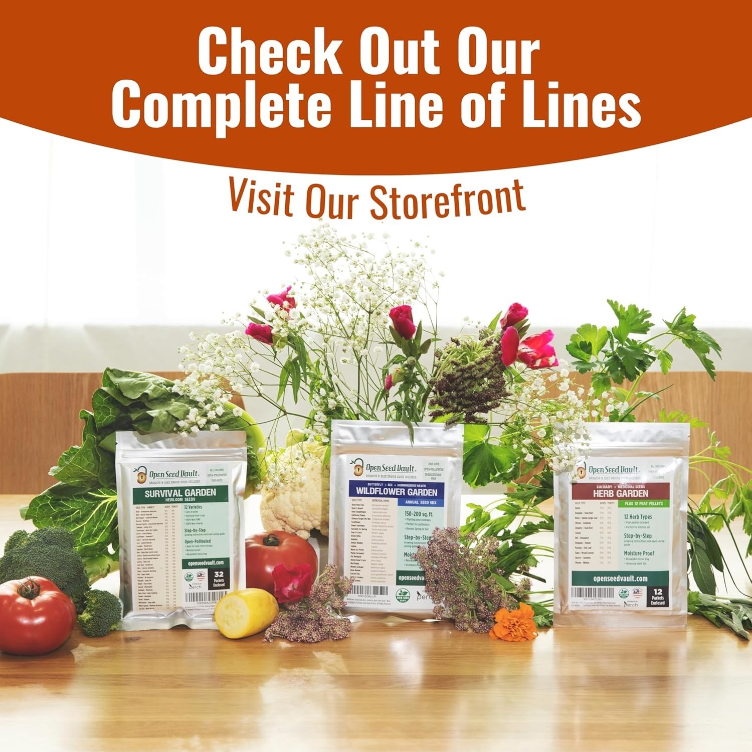 15,000 Heirloom Seeds | 32 Seed Types | Survival Seeds | 2026 Season | Non GM…