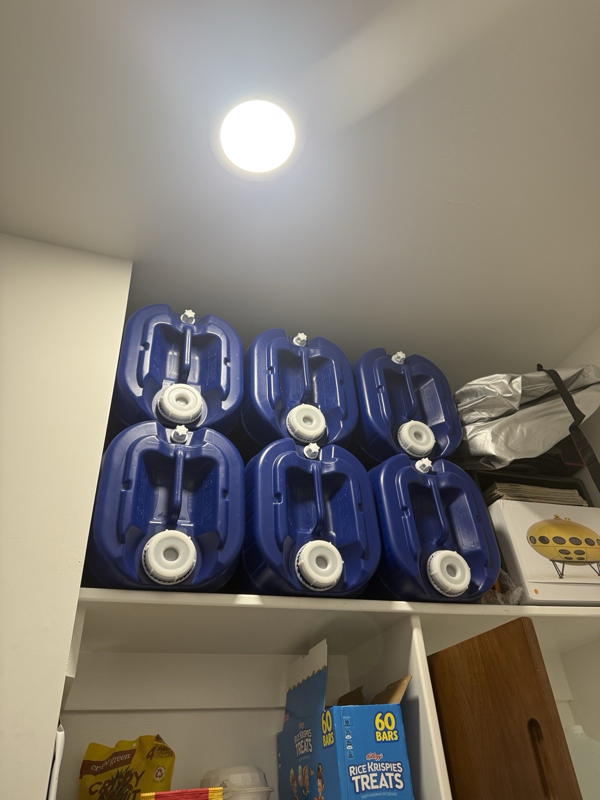 5-Gallon Stackable Water Storage Containers, Emergency Water Storage for Camp…