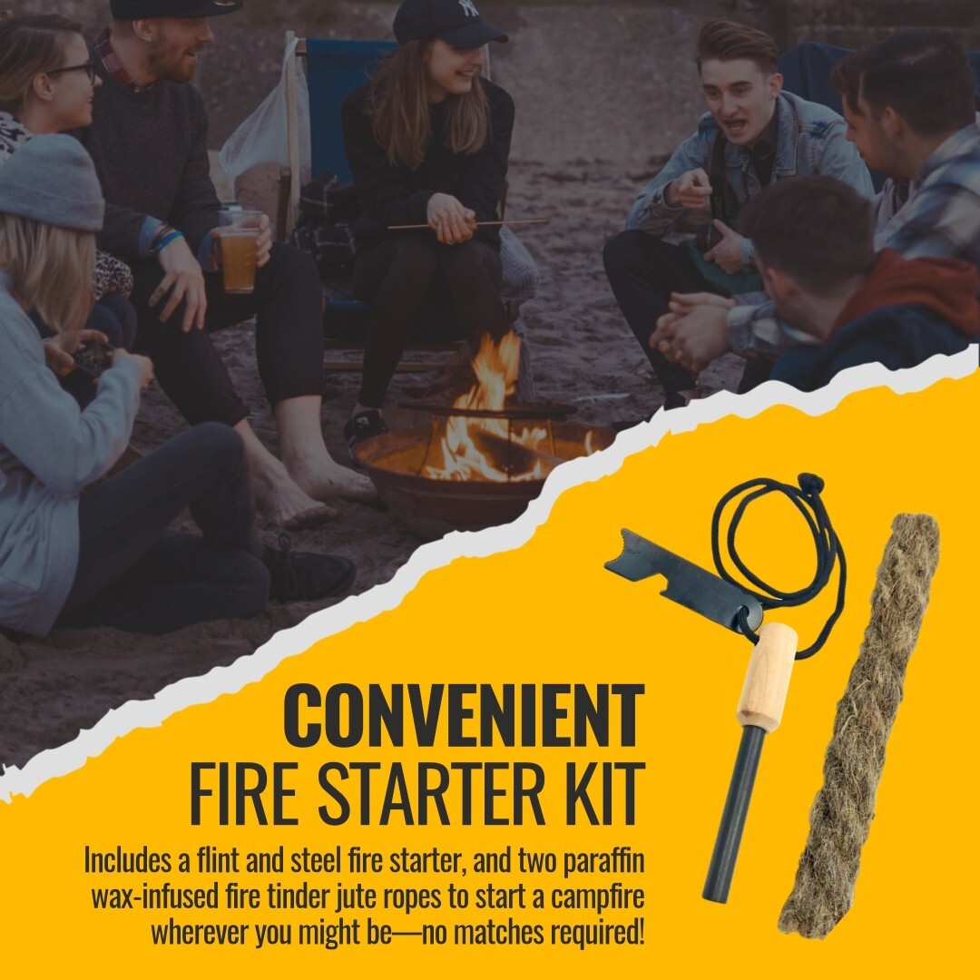 7 Day Emergency Food, Water Filter, Firestarter Outdoor Adventure Survival Kit
