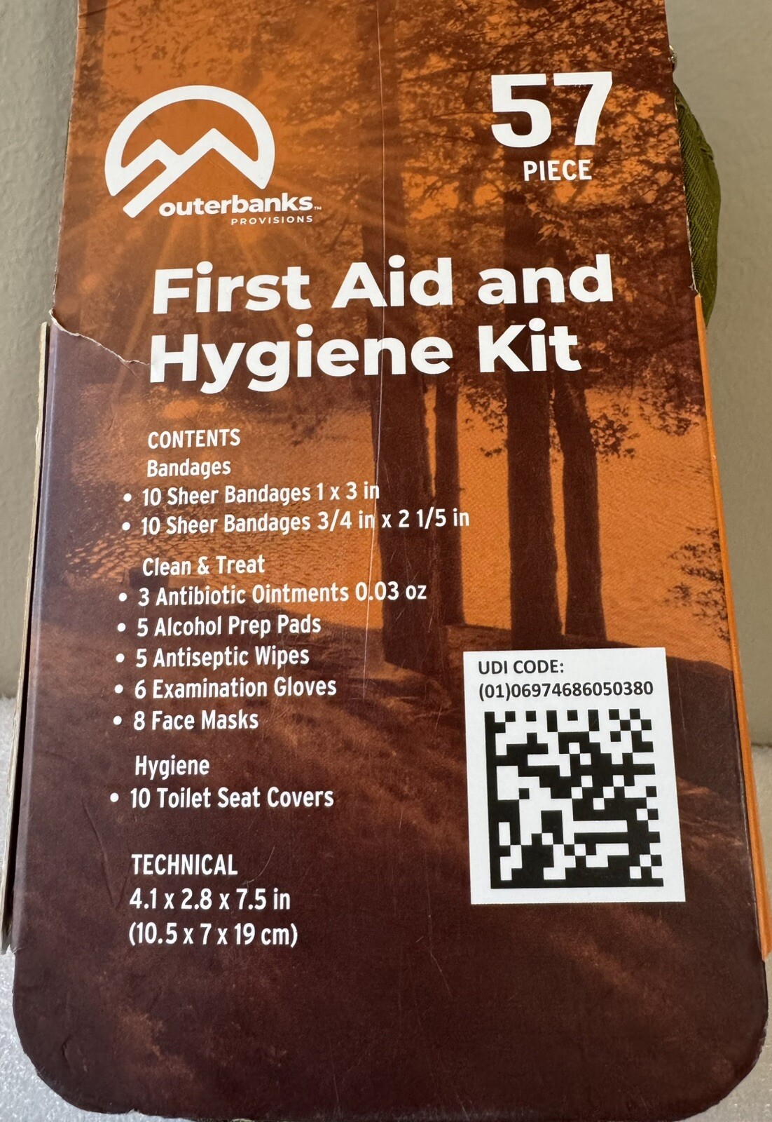 Outerbanks First Aid and Hygiene Kit – 57 Piece