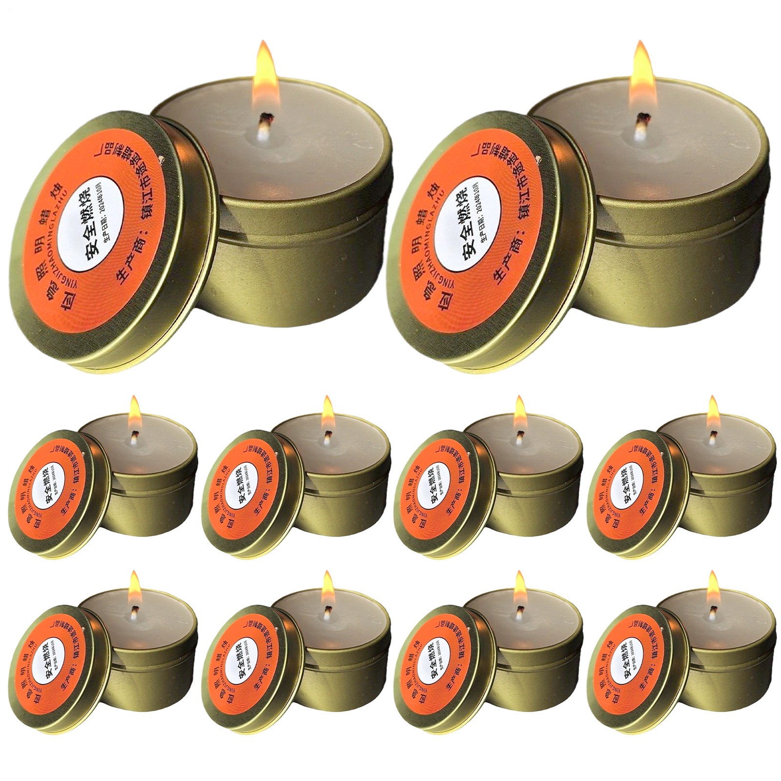 Candle Survival Smokeless Candles For Power Outages Set Of 10 Odorless