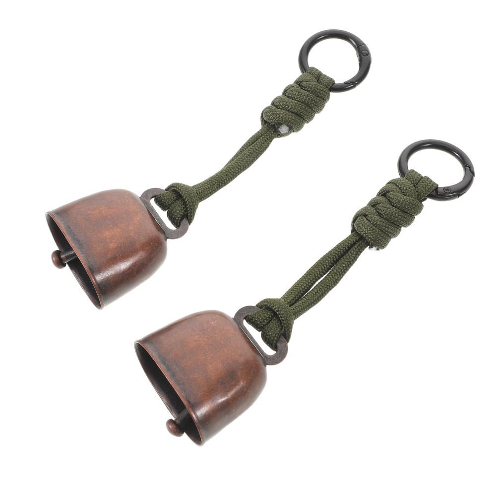 2 Pcs Outdoor Anti-bear Bell Prevention Equipment Bells Pendant Keychain