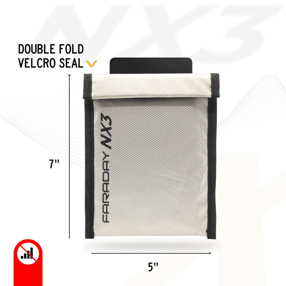 Faraday Defense NX3 ESD EMP 85dB Triple Layer Cyber Fabric Bag 18″x28″