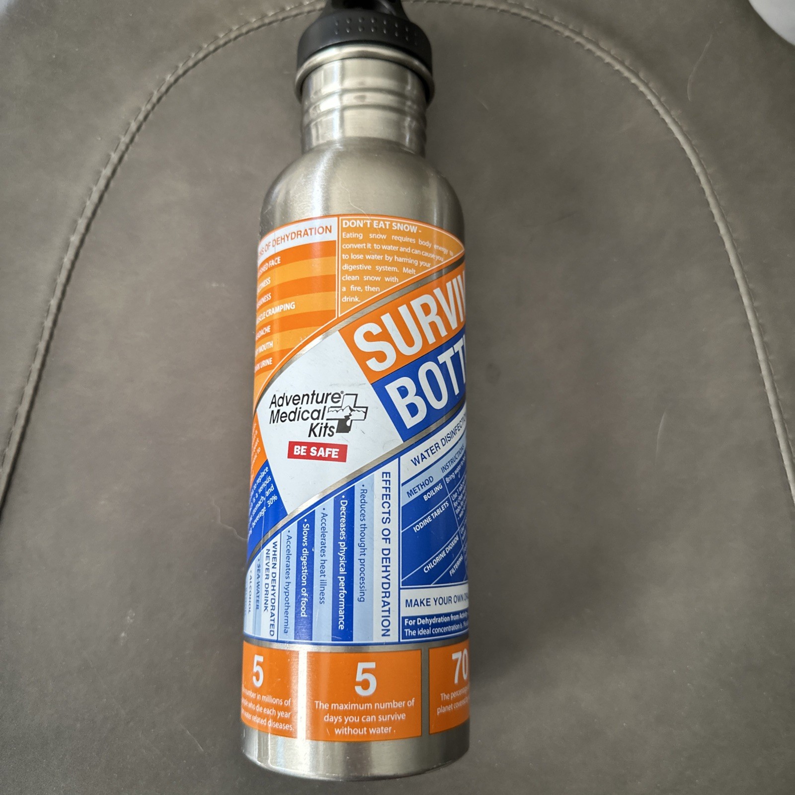 Adventure Medical Kits Survival Bottle Stainless Steel 650ml