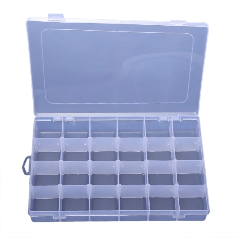Lure Hook Organizers Case Waterproofs Plastic Fishing Tackle Box with Dividers