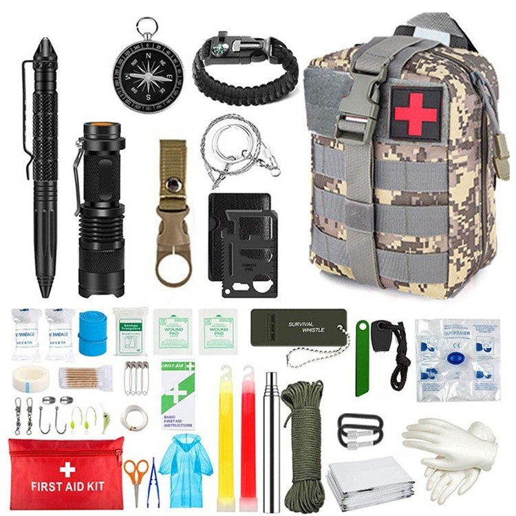 Multifunctional Waterproof Battlefield First Aid Outdoor Travel Emergency Kit
