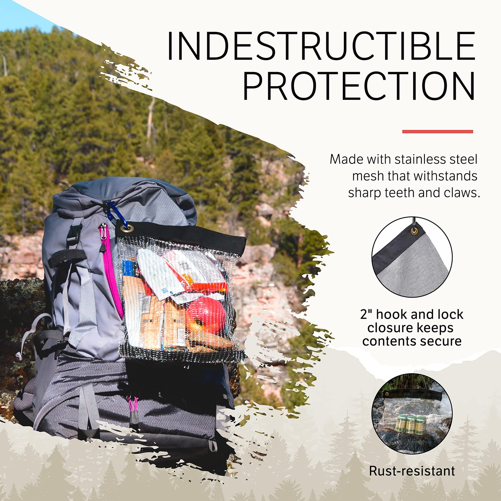 Bear Bags for Food Backpacking – Bear Sack Rodent Proof Food Storage Containe
