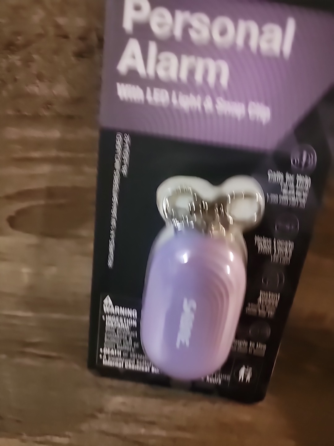 Sabre Lavender 2-in-1 Personal Alarm with 130dB Siren and LED Light for Safety