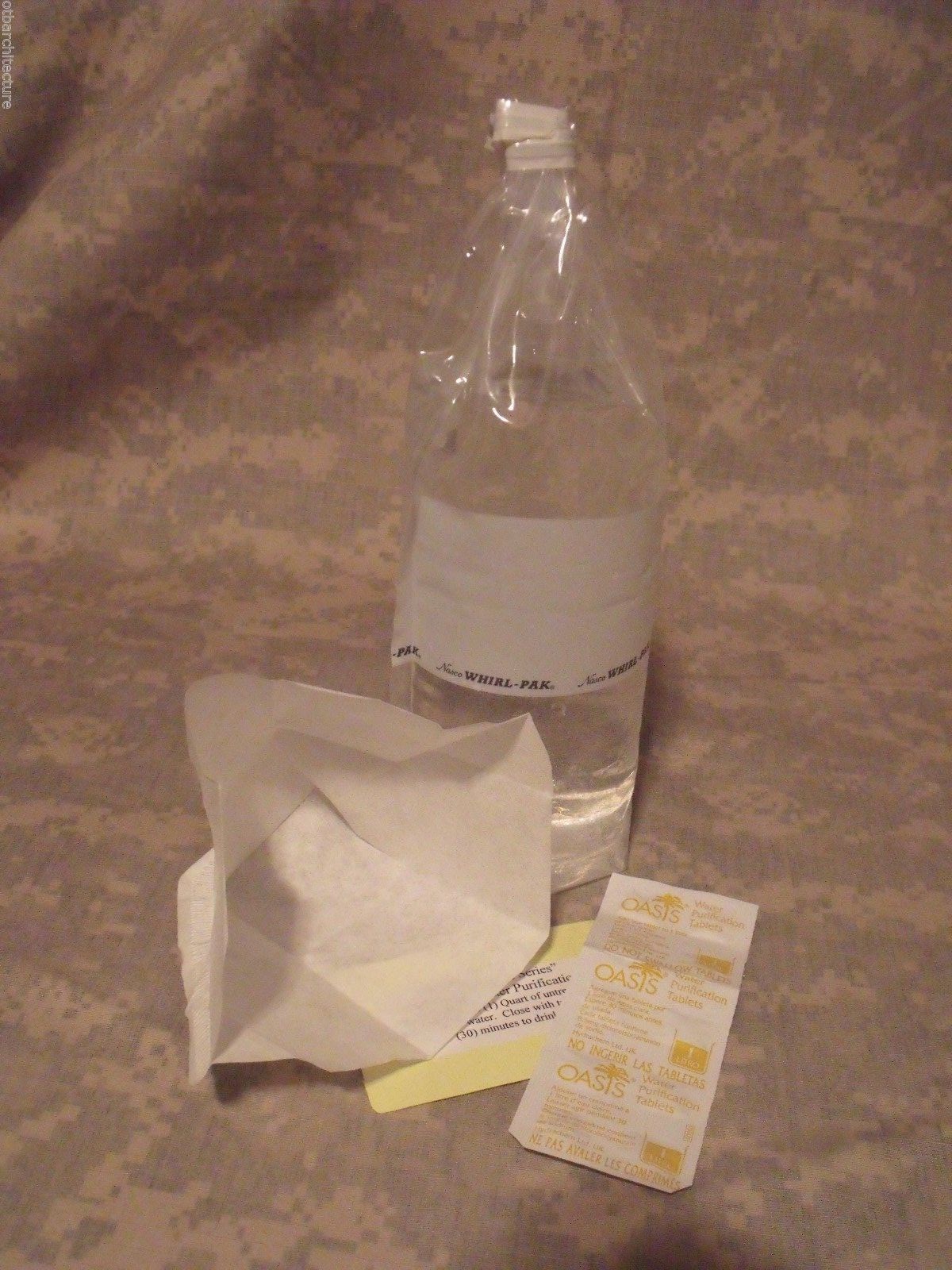 “Wallet Survival Series”: Emergency Water Purification Kit – Purify 2 1/2 Gallon