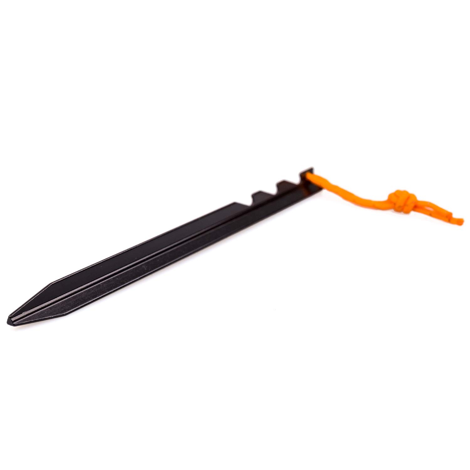 Aluminum Alloy Tent Stakes Pegs, 12-Pack Ground Pegs with Black