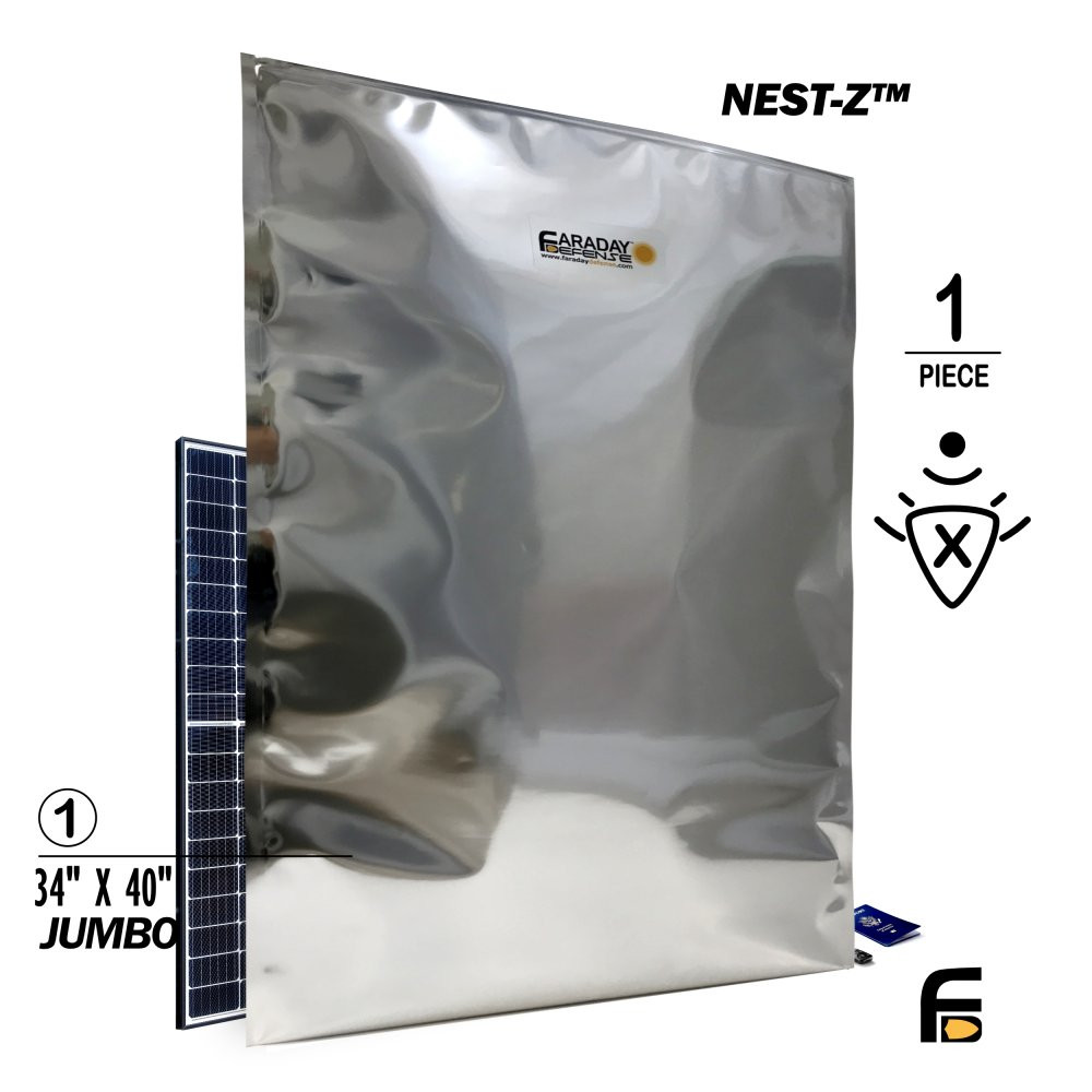 Faraday 1 PC XXX-Large NEST-Z 7.0 Mil ESD/EMP Heat Seal Bag 34″ x 40″