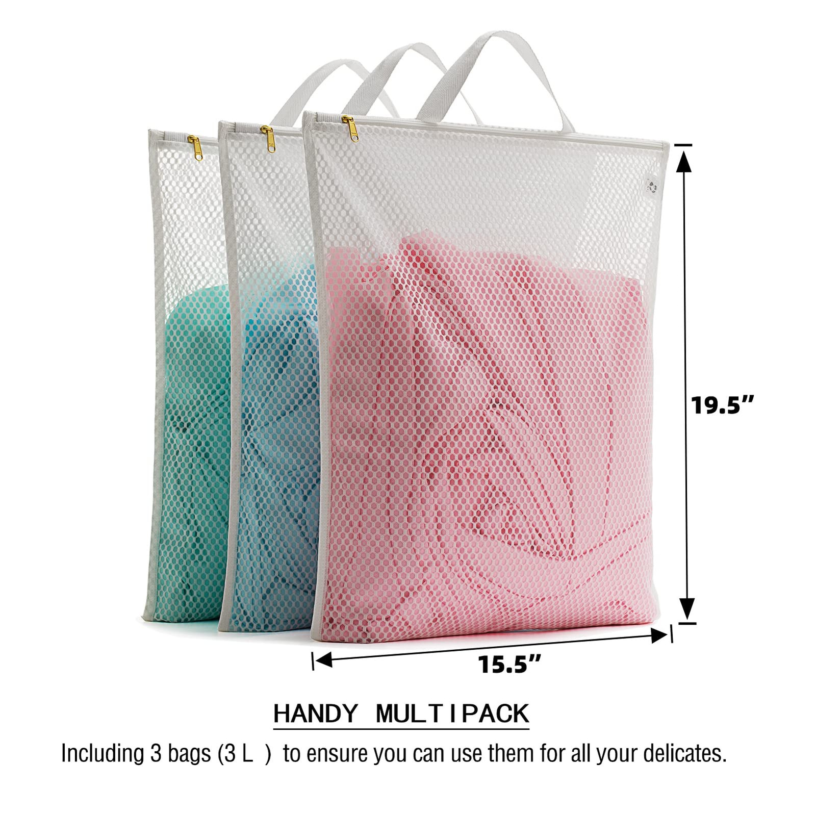 Tenrai Laundry Bag Mesh Wash Bag，Use YKK TS-SB-YKK-3L-QS14, TS-SB-YKK-3L-QS14