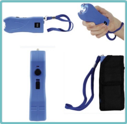 HIGHLY RATED POWERFUL POLICE Stun Gun 911 80 MV Rechargeable w LED Flashlight