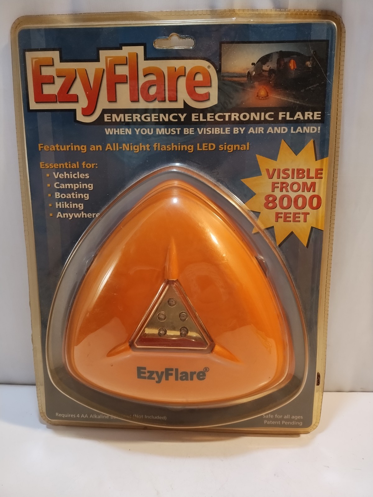 EzyFlare Emergency Roadside Electronic Flashing LED Warning Light NIP Safty Lite