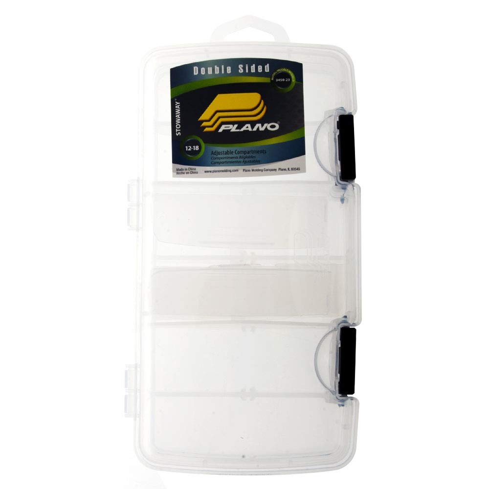 Plano 3450-23 Double-Sided Tackle Box, One Size (Pack of 1), Transparent