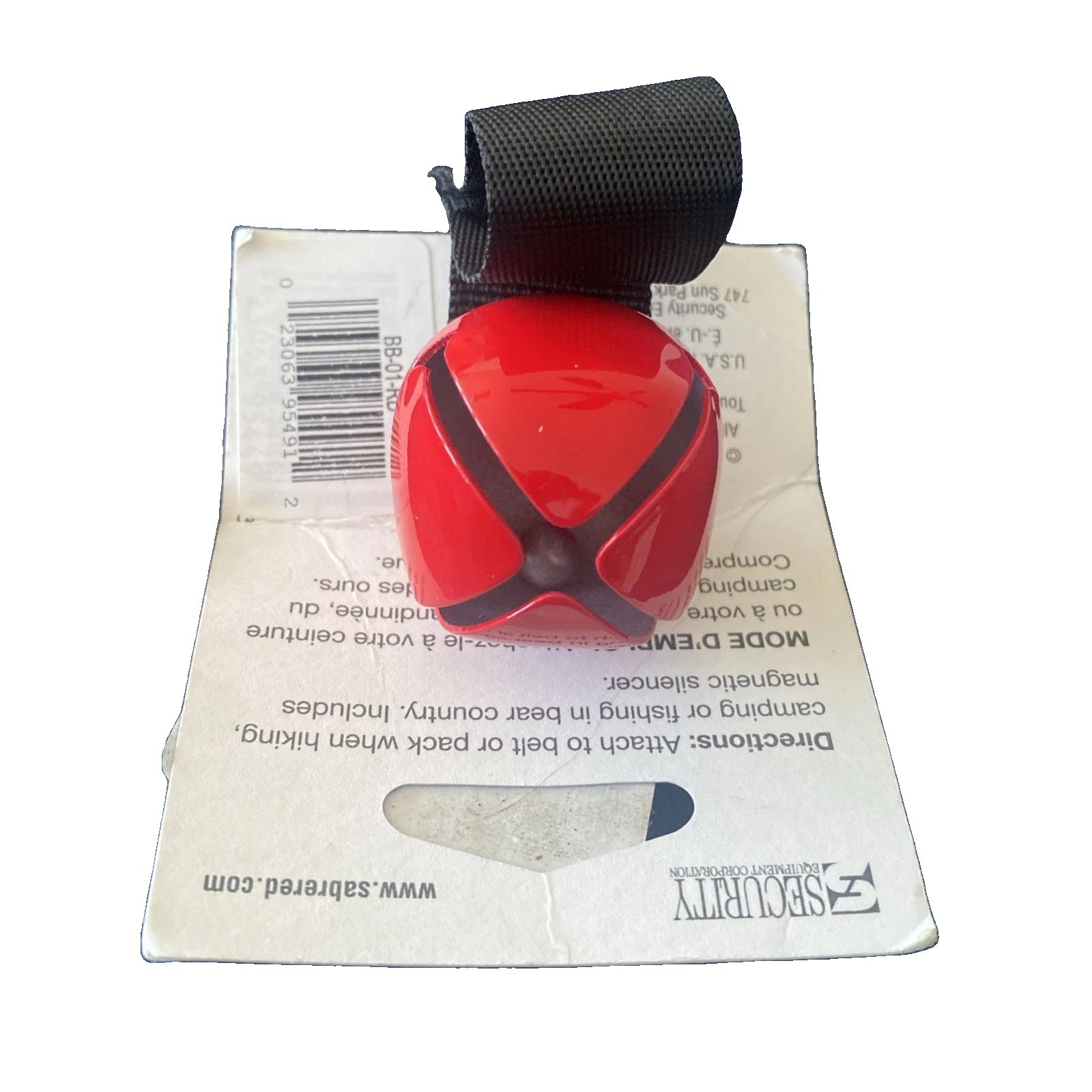 SABRE Frontiersman Bear Bell w/ Magnetic Silencer Hiking Camping
