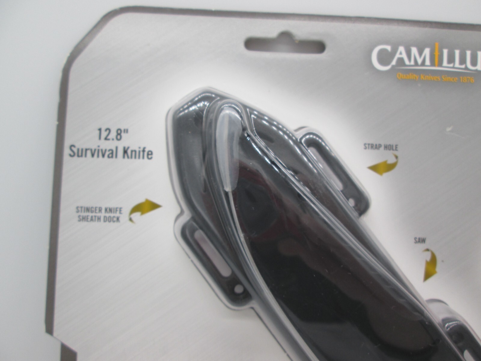 Camillus Warrior Pack 12.8 Survival Knife Stinger Knife Folding Knife Whistle A2