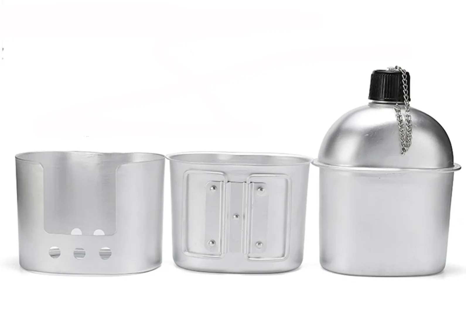 Aluminium Canteen Cook Set 1L | Cup, Stove & Carry Bag Australia