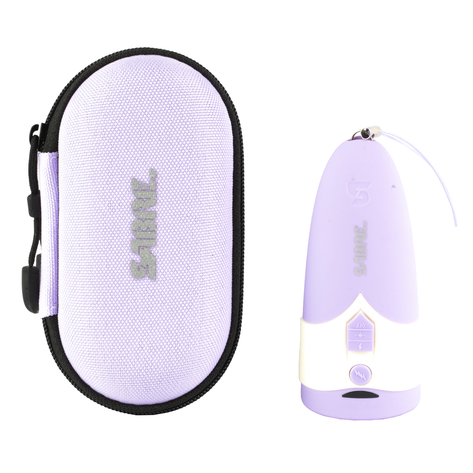 Sabre Mini Stungun White Compact Self Defense Device Lightweight and Portable