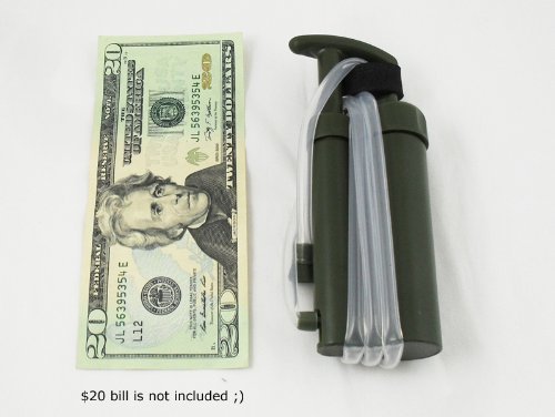 Mini Soldier Portable Water Filter f Outdoor Survival Hiking Climing Camping g2