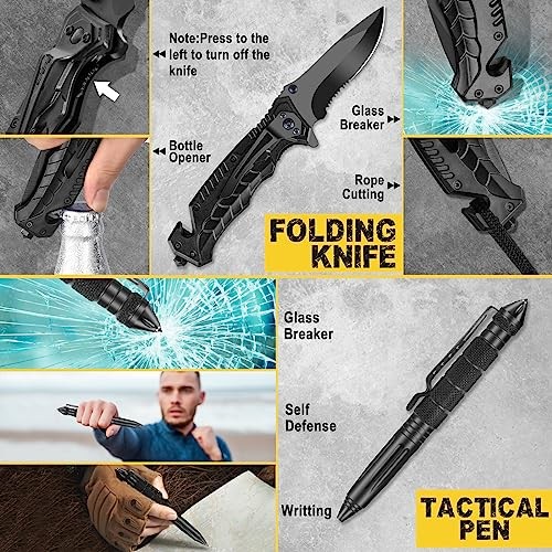 Gifts for Men Him Dad Husband, 28-In-1-Survival Kits, Men’s Gifts 16-in-1