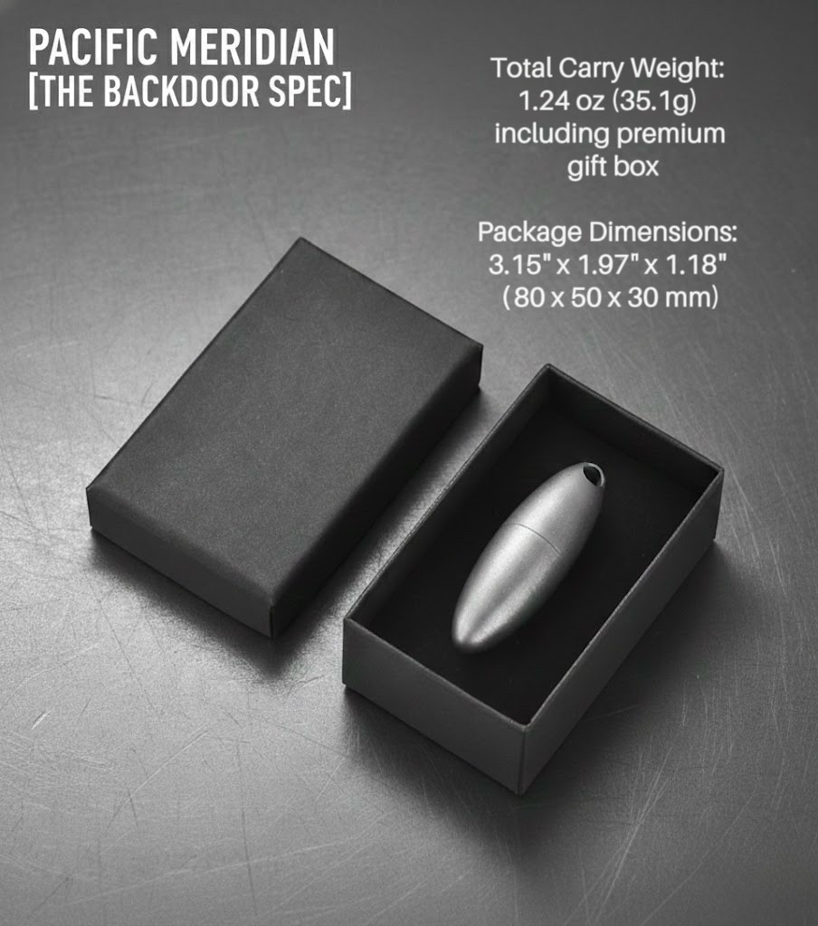 Aerospace Grade 5 Titanium EDC Capsule | Precision Survival Storage Box