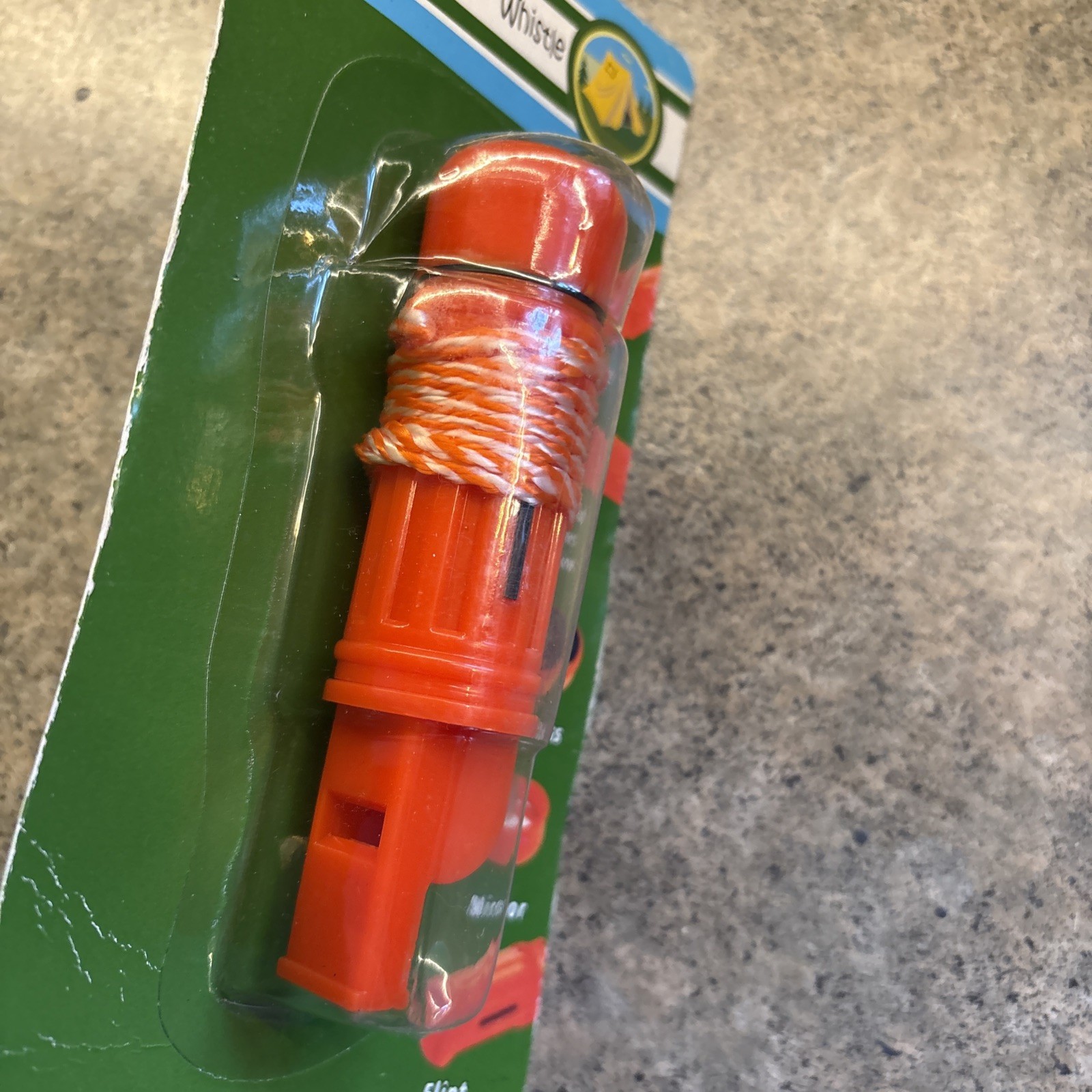 5 in 1 Emergency Whistle Storage Mirror Fire Compass Emergency Survival Kits