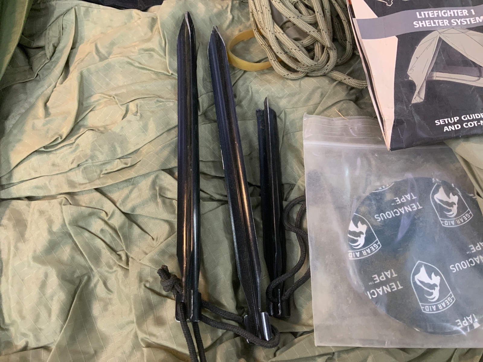 LITEFIGHTER 1 man Tent coyote tan 499 combat shelter system USGI