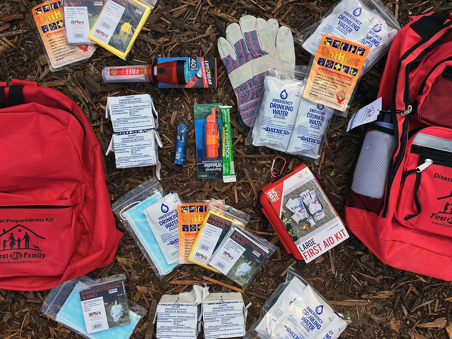 All-In-One Premium 2-Person Emergency Survival Kit