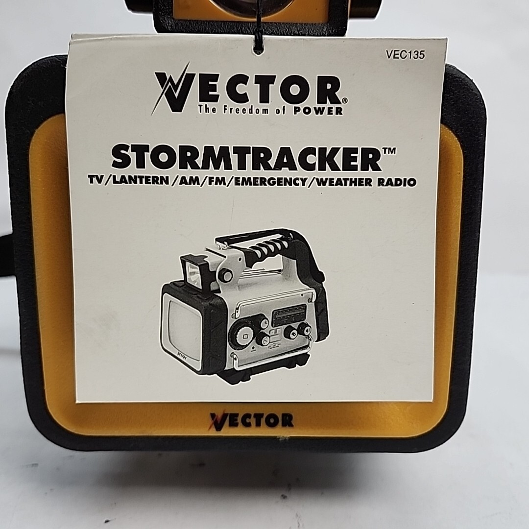 Vector STORMTRACKER TV Lantern AM/FM NOAA Weather Radio Alert VEC135 – TESTED
