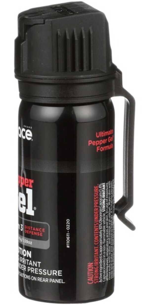 MACE 18 ft Pepper Spray GEL POLICE Self Defense Women Safety SECURITY BELT CLIP