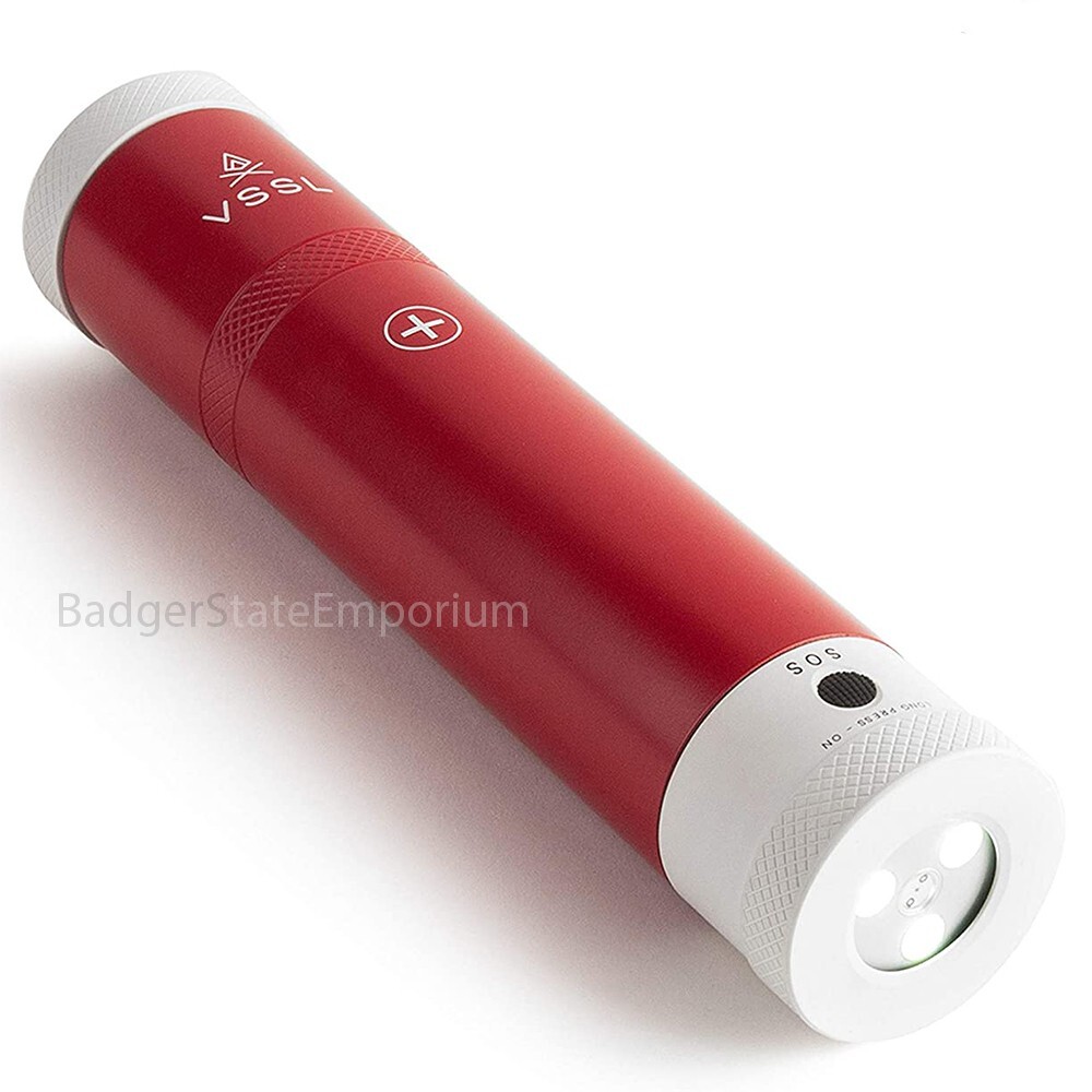 VSSL First Aid Stash Kit Aluminum +Storage Tins Flashlight Compass LED SOS Light